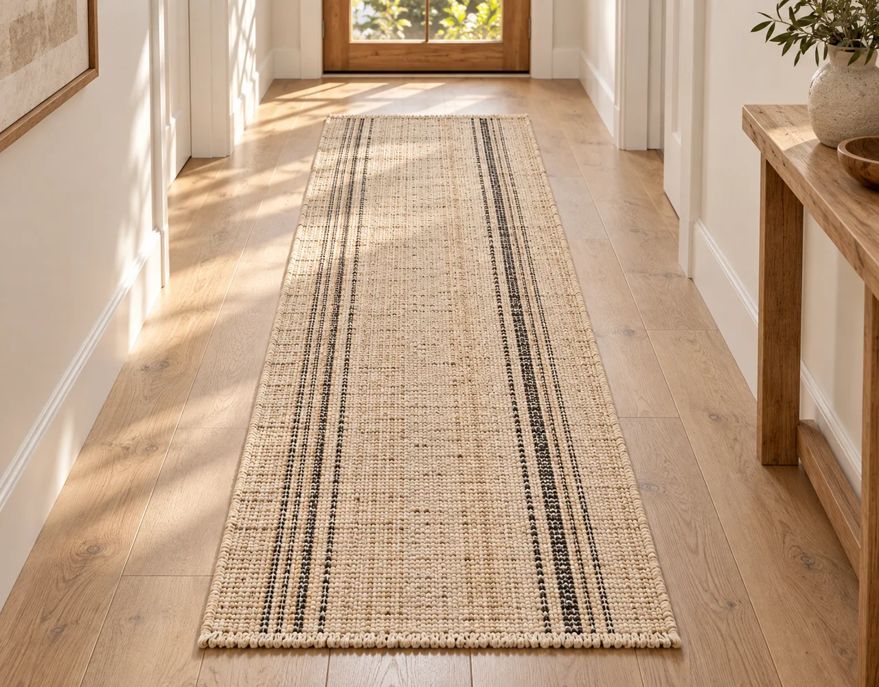 Rug runners in a warm neutral editorial setting